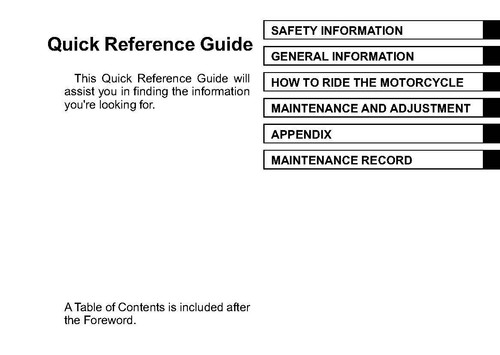 Libro manual del propietario Kawasaki VULCAN S ABS 2017 - Imagen 2 de 12
