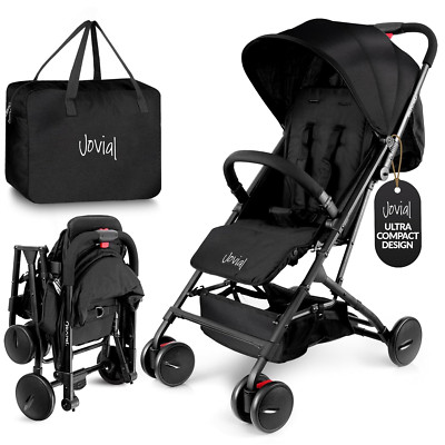 Compact Lightweight Baby Stroller with Reclining Seat & Canopy, Easy Fold