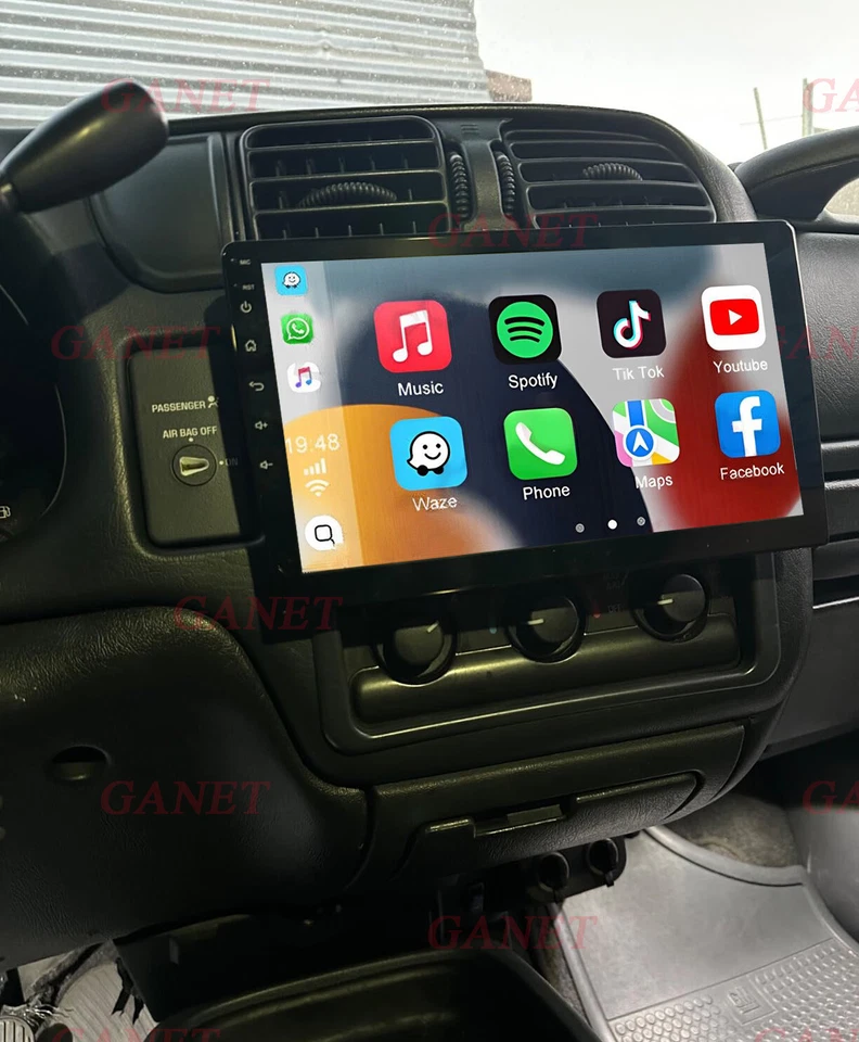 Radio estéreo GPS WIFI para Chevrolet S10 2000-2004 Apple CarPlay Android 13 Foto 2 de 4
