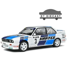 SOLIDO BMW E30 M3 GR. A #3 ADAC RALLYE DEUTCHLAND 1990 1/18 WHITE BLUE S1801514