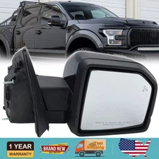 Power Folding Mirror Passenger Side Memory Blind Spot For 2015-2020 Ford F-150