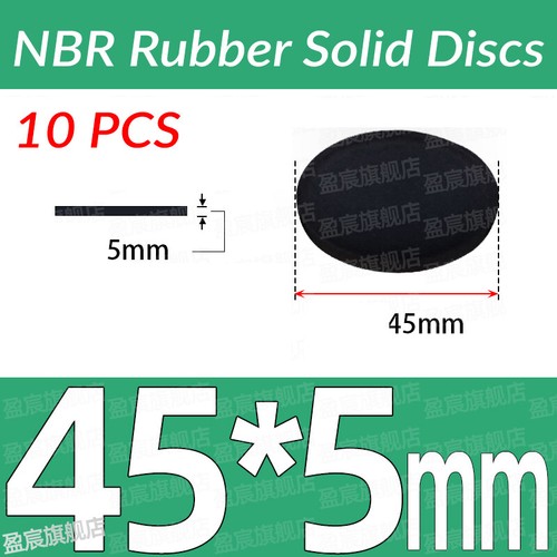 NBR Gummi Scheiben Schwarz Solide Runde Platte Dämpfende Dichtung Stärke 1 -10mm - Bild 166 von 266