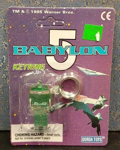 BABYLON 5 Narn Transport Keychain 1995 New Sealed JMS Warner Bros Dorda Toys - product listing photo