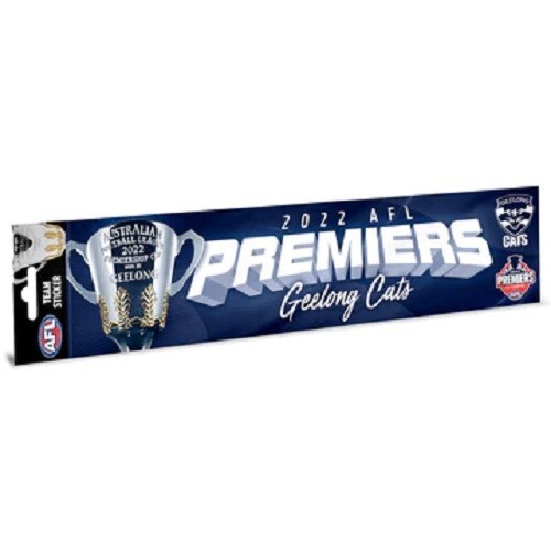 AFL Geelong Cats 2022 Premiers Bumper Sticker eBay