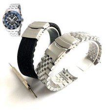 Pack of 2 Steel and Silicone Replacement Watch Band Fits Invicta Pro Diver 20478