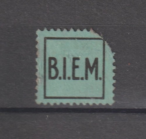 France Revenue Fiscal Fee stamp Copyright Royalties BIEM 3