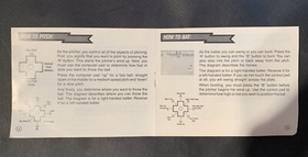 Bases Loaded NES Nintendo Instruction Manual Only 