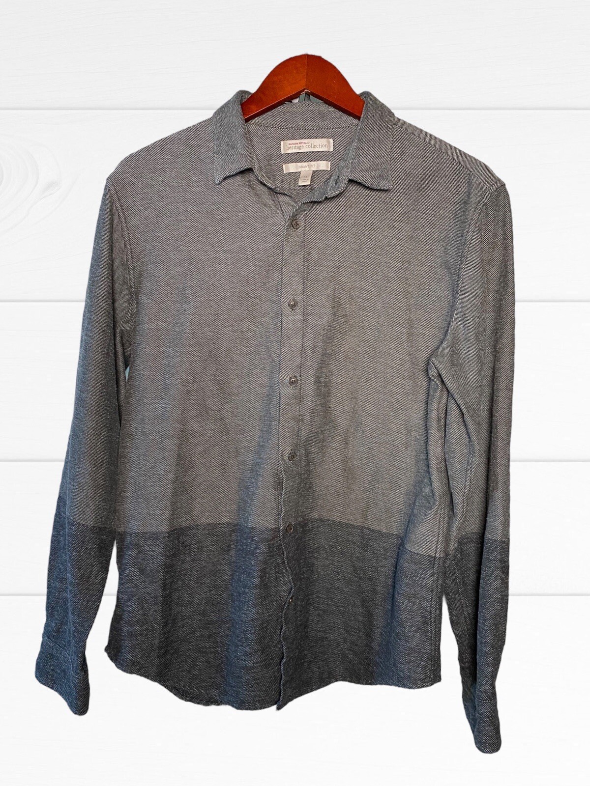 Banana Republic Heritage Collection Grant Fit Grey Bu… Gem