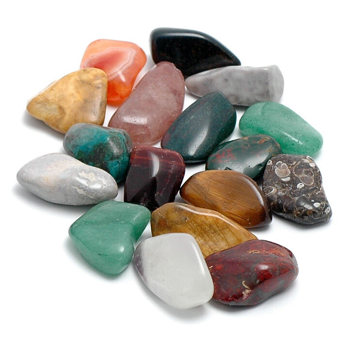 Semi Precious Polished Healing Crystals Tumble Stones Reiki Chakra Healing  x1