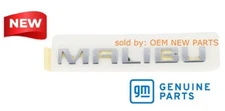 Chevrolet Malibu Rear Deck Lid / Trunk Chrome Malibu Emblem Nameplate new OEM