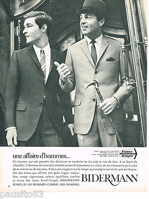 ADVERTISING ADVERTISING 065 1967 BIDERMANN men's suit in EURAL- TERGAL 2