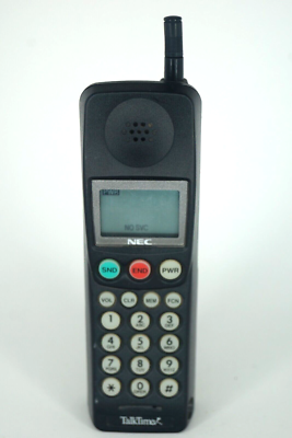 Working NEC TalkTIme 800 Series Portable Cellular Phone & extra