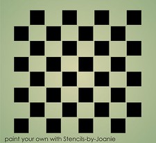 Joanie Gameboard Stencil Checkerboard DIY Template Country 1.25" check DIY Signs