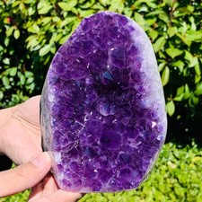 4.31LB Natural Amethyst geode quartz cluster crystal specimen Healing