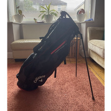 Callaway Stand Golf Bag Lightweight Padded Carry Handle 4-Way Dividers Black Red