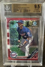 2019 Bowman Chrome Prospects Royce Lewis Red Shimmer Refractor #06/10 GEM MINT