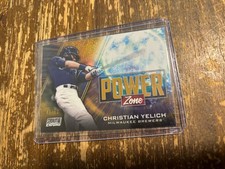 2020 Topps Stadium Club Christian Yelich /50 Gold Power Zone Baseball Card