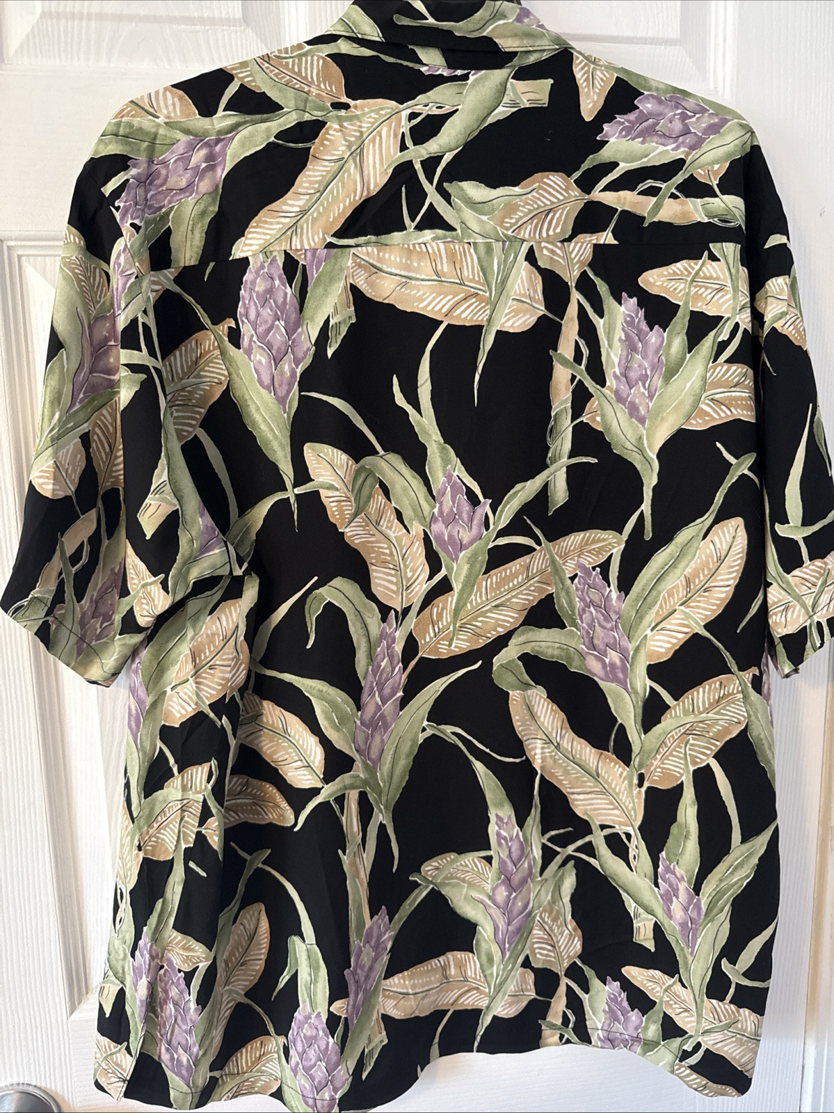 Vintage Tori Richard Hawaiian Cotton Lawn Floral Mens XL Short Sleeve Shirt USA