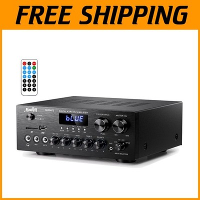 400W Bluetooth Stereo Receiver for Karaoke & Home Theater=^