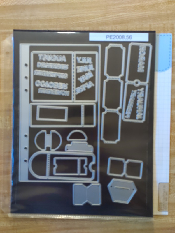 Elizabeth Craft Designs Planner Essentials 56 Cutting Die Set #2008 Tickets/Tabs