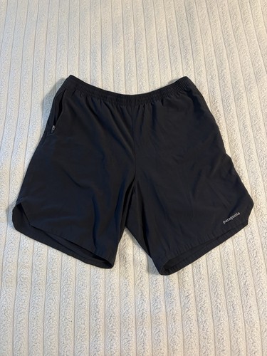 Patagonia Nine Trails Shorts Mens Large Black Lined Running Hiking Campi G2U
