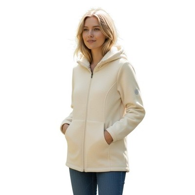 Damen Jacke Hoodies Sherpa Bonded Borg gefüttert Fell schwer exklusiv Fleece 14-05