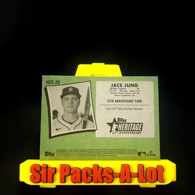 Jace Jung 2025 Topps Heritage #H25-20 Black Border | eBay