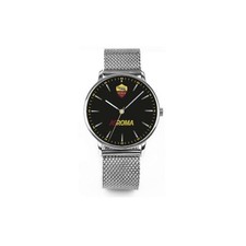 Orologio Uomo AS ROMA P-RA6490XN1 Bracciale Acciaio Mesh Nero OFFICIAL