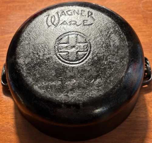 Griswold Wagner Cast Iron Vintage 2 Quart Bean Pot Made In USA Great Condition