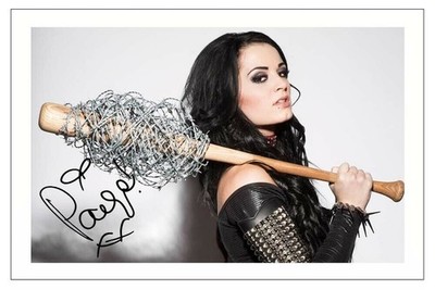 Paige WWE Wrestling signed Autogramm Fotodruck A5