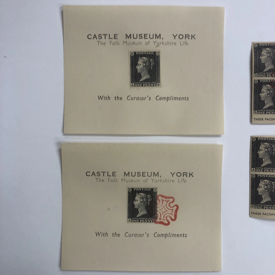 1962 GB QV PENNY BLACK LOT OF REPRINTS BY CASTLE MUSEUM IN YORK - Image 2 of 4