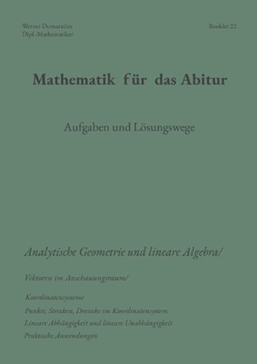 Mathematik fr das Abitur: Booklet 22 by Werner Domaratius (German) Paperback Boo