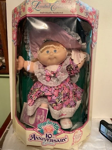 Vtg 1992 Cabbage Patch Doll 10th Anniversary Ltd Edition Hasbro Zora Mae NRFB