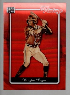 2026 Pro Set Metal Pre-Production Proof Vintage Prismatic Red Braylon Payne 1/1