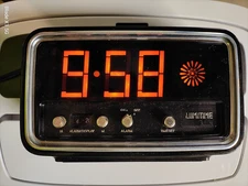 Vintage Tamura Electronics Lumitime Clock Model CC 11 Made in Japan NOT WORKING