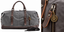 New Large Canvas Duffle Bag – Durable Travel / Weekender - Gift