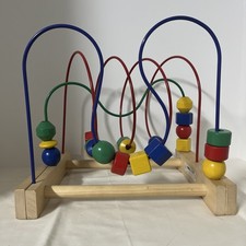 Ikea Wooden Bead Maze Toy Roller Coaster Baby Toddler Developmental Learning