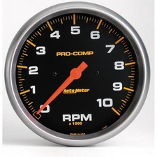 AutoMeter 5160 Pro-Comp Air-Core In-Dash Tachometer, 10k RPM, 5