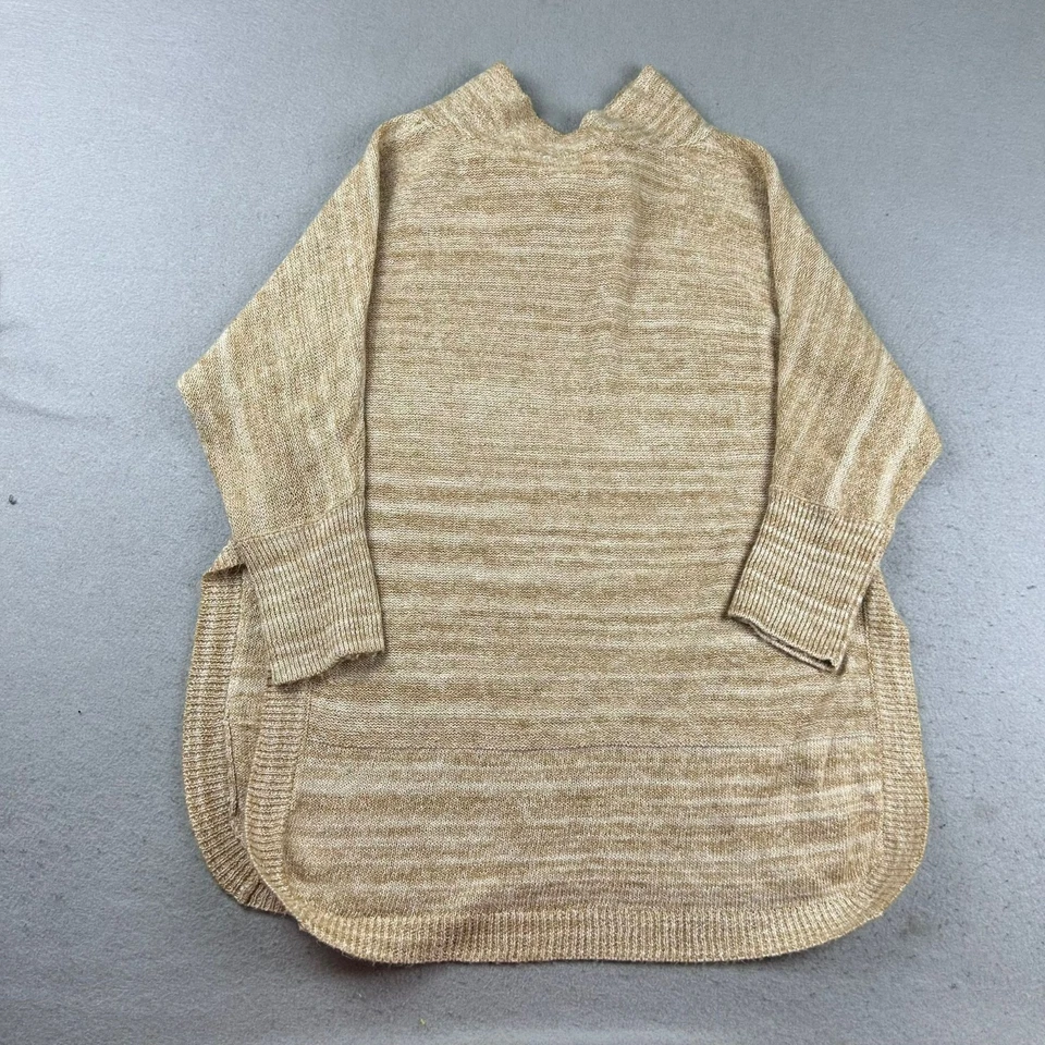 Field Flower 毛衣女式中号棕色圆形下摆长袖套衫 — 第 4/4 张图片