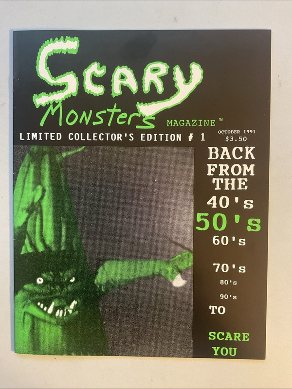 Scary Monsters Magazine #1 Oct 1991 Limited Collector's Edition