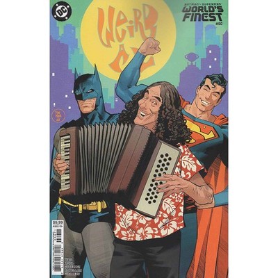 Batman Superman Worlds Finest #50 Cover G Mora Weird Al Yankovic