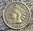 1894 P Indian Head Small Cent One Cent Circulated Uncertified