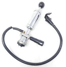Micro Matic Chrome Keg Beer Tap Hand Pump - D System Sankey Coupler - Needs Hose