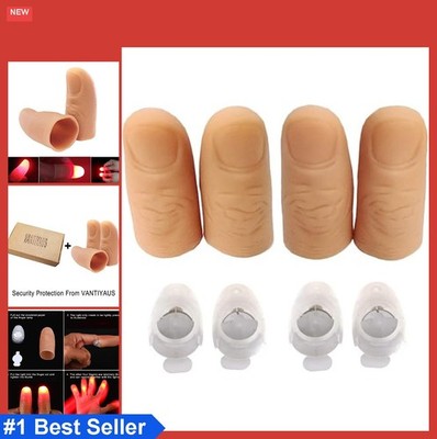 Finger Lamp 4 Pack Thumb Lights Magic Trick Automatic On Off Battery Included