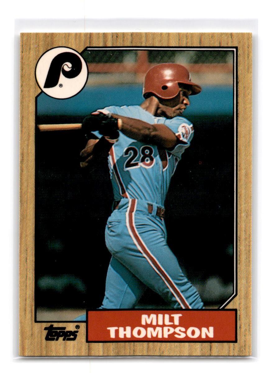 1987 Topps Tiffany #409 Milt Thompson - Philadelphia Phillies