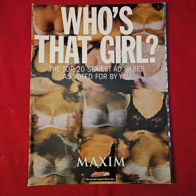 Maxim Magazine (1228) Who's That Girl Supplement Top 20 Sexiest Ad Babes