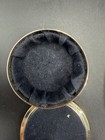 Vintage 1980s Large Clear Crystal Scarf Clip Gold Filigree Slide Statement Nice — photo 4