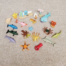 Ocean Animals Sea Creatures Mini Figures Toys Walrus Dolphin Shark Whales More