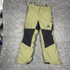 Burton Skylar Snow Pants Youth Large Olive Black Thermacore Room To Grow Ski
