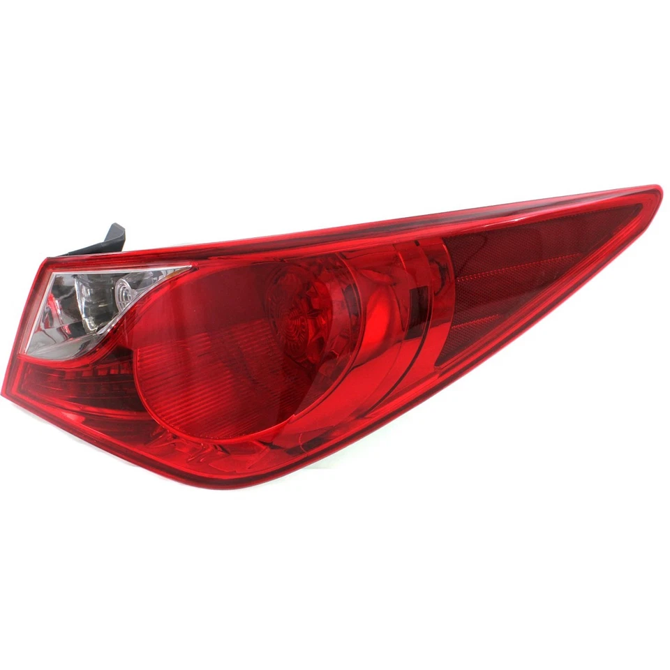 Tail Light Set For 2011-14 Hyundai Sonata Left Right Outer/Body Mounted Halogen - Image 3 of 4